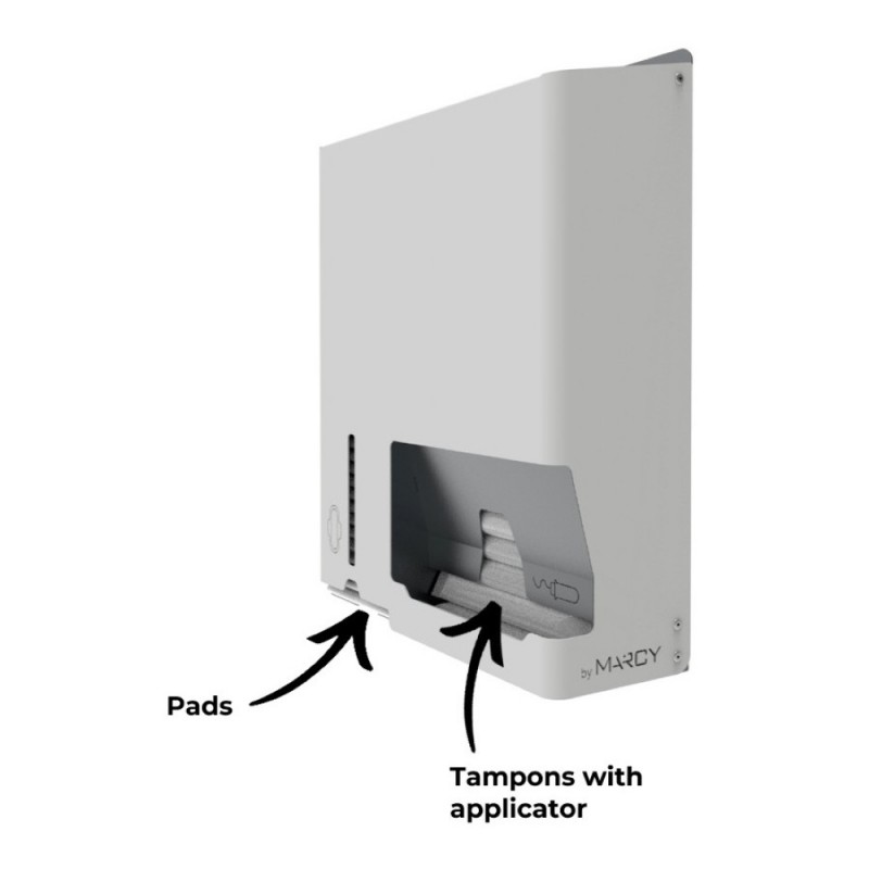 2-column dispenser, for Sanitary napkin and applicator tampons